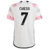 Maillot de Supporter Juventus Chiesa 7 Extérieur 2023-24 Pour Enfant